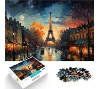 Adult Jigsaw Puzzles 2000 Pieces Paris at sunset Made of cardboard,for age 14 years and over Toy Wall Decor Funny gift。size:70x100cm/27.5x39.3inch