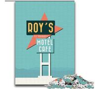 Adult Jigsaw Puzzles 2000 Pieces Roys Motel, Help The Brain Exercise Addictive Toys to Cultivate Patience Perfect Decoration 70x100cm