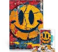 Adult Jigsaw Puzzles 2000 Pieces Smiling Faces Crazy Colors Stressabbau Einzigartige Geburtstags- und Geschenkideen70x100cm