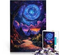 Adult Jigsaw Puzzles 2000 Pieces Spiral Galaxy Landscape Made of cardboard for and from 14 years and over Interesting stress reduction gifts for friends and family。size：70x100cm/27.5x39.3inch