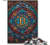 Adult Jigsaw Puzzles 2000 Pieces Stained Glass Bitcoin for Age 14 Years And over Decompressing Intellectual Educational Toy Great Gift 70x100cm