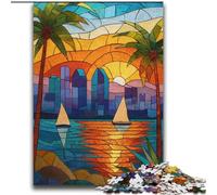 Adult Jigsaw Puzzles 2000 Pieces Stained Glass City for And from 14 Years And over Play Toys Because It Is Ideal As A Gift for The Whole Family 70x100cm