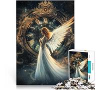 Adult Jigsaw Puzzles 2000 Pieces time angel Pädagogisches Spielzeug zum Stressabbau Wunschliste mit dem Weihnachtsmann70x100cm