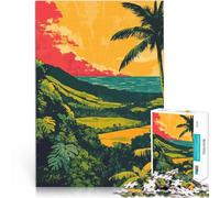 Adult Jigsaw Puzzles 2000 Pieces Tropical Kauai Sunset Hawaii Art Präzisionsschnitt Wunschliste mit dem Weihnachtsmann70x100cm
