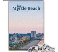 Adult Jigsaw Puzzles 2000 Pieces Visit Myrtle Beach, Help The Brain Exercise Addictive Toys to Cultivate Patience Perfect Decoration 70x100cm
