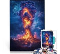 Adult Jigsaw Puzzles 2000 Pieces Volcanic Eruption Under Stars Familienaktivität Geburtstagsgeschenk, Geschenke, Wandkunst70x100cm