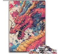 Adult Jigsaw Puzzles 2000 Pieces Watercolor Dragon for And from 14 Years And over Play Toys Because It Is Ideal As A Gift for The Whole Family 70x100cm