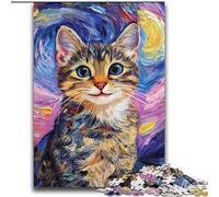 Adult Jigsaw Puzzles 2000 Smiling Cat Brain Intelligence Challenge Addictive Toys Funny Gift for Ages 14+ 70x100cm