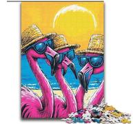 Adult Jigsaw Puzzles 2000 Three Flamingos,Help The Brain Exercise Addictive Toys to Cultivate Patience Perfect Decoration 70X100cm