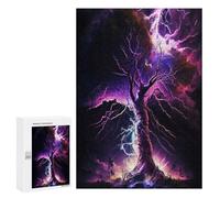 Adult Jigsaw Puzzles 300 PCS Abstract Lightning Strike Teenagers Puzzles Toy Wall Decor Pattern Assembly Gifts for Friends And Family 300 PCS