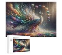 Adult Jigsaw Puzzles 300 PCS Colorful Peacock Fantasy Artwork Puzzle for Adults Brain Teaser Game Wall Decoration Birthday Present, Gifts, 300 PCS