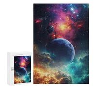 Adult Jigsaw Puzzles 300 PCS Cosmic Nebula Galaxy-6 Jigsaw Puzzles for Adults Stress Reliever Challenging To Complete Brainteaser Family Games 300 PCS