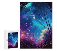 Adult Jigsaw Puzzles 300 PCS Crystal Forest Fantasy Puzzles for Adults Hands-on Game Enhance Memory Gifts for Friends And Family 300 PCS