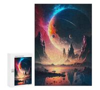 Adult Jigsaw Puzzles 300 PCS Dawn Celestial Landscape Teenagers Puzzles Toy Wall Decor Pattern Assembly Gifts for Friends And Family 300 PCS