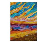 Adult Jigsaw Puzzles 300 PCS Dramatic Sunset Puzzle for Adults Brain Teaser Game Analysis And Logic Educational Challenge 300 PCS