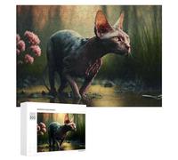 Adult Jigsaw Puzzles 300 PCS Enchanted Forest Sphynx Cat Puzzles for Adults Hands-on Game Enhance Memory Gifts for Friends And Family 300 PCS