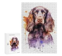 Adult Jigsaw Puzzles 300 PCS English Springer Spaniel Teenagers Puzzles Toy Wall Decor Pattern Assembly Gifts for Friends And Family 300 PCS