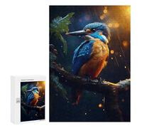 Adult Jigsaw Puzzles 300 PCS Epic Rainy Kingfisher Teenagers Puzzles Toy Wall Decor Pattern Assembly Gifts for Friends And Family 300 PCS
