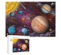 Adult Jigsaw Puzzles 300 PCS Exploring Our Solar System A Visual Journey Jigsaw for Adults Relax Games Presents for Women Birthday Present, Gifts, 300 PCS