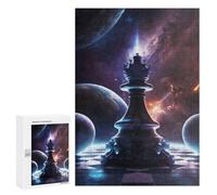 Adult Jigsaw Puzzles 300 PCS Galactic Chess King Jigsaw for Adults Relax Games Presents for Women Birthday Present, Gifts, 300 PCS