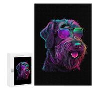 Adult Jigsaw Puzzles 300 PCS German Wirehaired Pointer Teenagers Puzzles Toy Wall Decor Pattern Assembly Gifts for Friends And Family 300 PCS