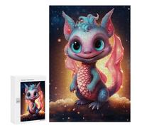 Adult Jigsaw Puzzles 300 PCS Magical Baby Dragon Artwork Jigsaw for Adults Relax Games Presents for Women Birthday Present, Gifts, 300 PCS