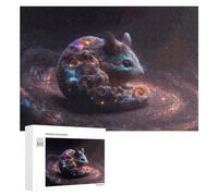 Adult Jigsaw Puzzles 300 PCS Magical Cosmic Mouse Puzzle for Adults Brain Teaser Game Wall Decoration Birthday Present, Gifts, 300 PCS