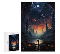 Adult Jigsaw Puzzles 300 PCS Mysterious Universe Teenagers Puzzles Toy Wall Decor Pattern Assembly Gifts for Friends And Family 300 PCS