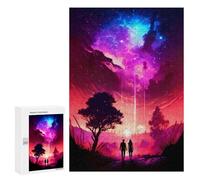 Adult Jigsaw Puzzles 300 PCS Nebula Lake Discovery Jigsaws for Adults Anti-Stress Toys Enhance Memory Birthday Present, Gifts, 300 PCS