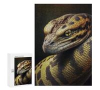 Adult Jigsaw Puzzles 300 PCS Snake AI Generative Jigsaw for Adults Relaxing Games Birthday Present Great Gift for Gaming 300 PCS