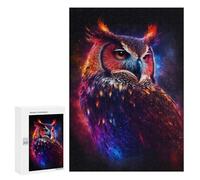 Adult Jigsaw Puzzles 300 PCS Star Owl Teenagers Puzzles Toy Wall Decor Pattern Assembly Gifts for Friends And Family 300 PCS
