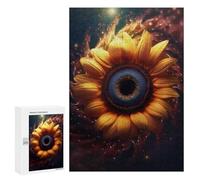 Adult Jigsaw Puzzles 300 PCS Sunflower Nucleus Vortex Teenagers Puzzles Toy Wall Decor Pattern Assembly Gifts for Friends And Family 300 PCS