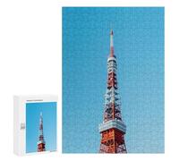 Adult Jigsaw Puzzles 300 PCS Tokyo Tower Teenagers Puzzles Toy Wall Decor Pattern Assembly Gifts for Friends And Family 300 PCS