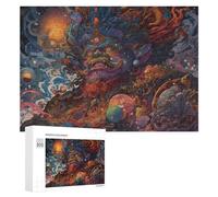 Adult Jigsaw Puzzles 300 PCS Whirling Cosmic Serpent Puzzles for Adults Hands-on Game Enhance Memory Gifts for Friends And Family 300 PCS