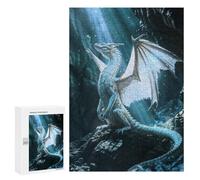 Adult Jigsaw Puzzles 300 PCS White Dragons Resurgence Teenagers Puzzles Toy Wall Decor Pattern Assembly Gifts for Friends And Family 300 PCS