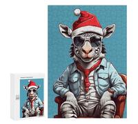 Adult Jigsaw Puzzles 300 PCS Zebra Christmas Teenagers Puzzles Toy Wall Decor Pattern Assembly Gifts for Friends And Family 300 PCS