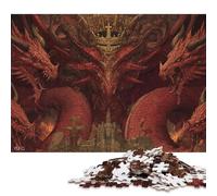 Adult Jigsaw Puzzles 300 Pieces Dragon's Dominion -1 Wood Jigsaw Puzzles for Adults Educational Game Challenge Toy 300pcs (40x28cm)