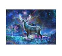 Adult Jigsaw Puzzles 38x26cm/1000pcs Enchanted Forest with Mystical Deer Puzzles for Adults Hands-on Game Enhance Memory Gifts for Friends And Family 38x26cm/1000pcs