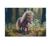 Adult Jigsaw Puzzles 38x26cm/1000pcs Magical Forest Pony Adventure Puzzle for Adults Brain Teaser Game Wall Decoration Birthday Present, Gifts, 38x26cm/1000pcs