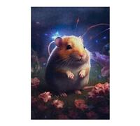 Adult Jigsaw Puzzles 38x26cm/1000pcs Tiny Hamster on Mars Jigsaw for Adults Relax Games Presents for Women Birthday Present, Gifts, 38x26cm/1000pcs