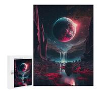 Adult Jigsaw Puzzles 500 PCS Alien Waterfall Planet -1 Jigsaw for Adults Relaxing Games A Work of Art Birthday Present, Gifts, 500 PCS