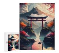 Adult Jigsaw Puzzles 500 PCS Amazing Landscape Torii Teenagers Puzzles Toy Wall Decor Pattern Assembly Gifts for Friends And Family 500 PCS