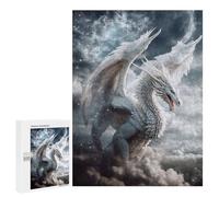Adult Jigsaw Puzzles 500 PCS Angel Dragon in The Clouds Jigsaw for Adults Relaxing Games Birthday Present Great Gift for Gaming 500 PCS