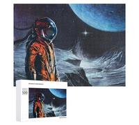 Adult Jigsaw Puzzles 500 PCS Astronaut on An Alien Planet -1 Puzzles for Adults Hands-on Game Enhance Memory Gifts for Friends And Family 500 PCS
