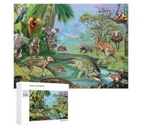 Adult Jigsaw Puzzles 500 PCS Australian Wildlife Paradise Puzzles for Adults Hands-on Game Enhance Memory Gifts for Friends And Family 500 PCS