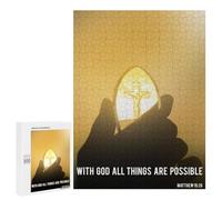 Adult Jigsaw Puzzles 500 PCS Bright Stone Christ Quote Teenagers Puzzles Toy Wall Decor Pattern Assembly Gifts for Friends And Family 500 PCS