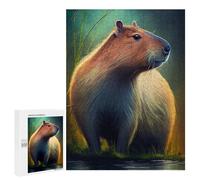 Adult Jigsaw Puzzles 500 PCS Capybara Water Animal Teenagers Puzzles Toy Wall Decor Pattern Assembly Gifts for Friends And Family 500 PCS