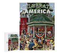 Adult Jigsaw Puzzles 500 PCS Celebrate America Teenagers Puzzles Toy Wall Decor Pattern Assembly Gifts for Friends And Family 500 PCS