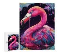 Adult Jigsaw Puzzles 500 PCS Colorful Flamingo Artwork -1 Jigsaws for Adults Family Games Presents for Women Educational Challenge 500 PCS