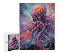 Adult Jigsaw Puzzles 500 PCS Cosmic Octopus Artwork Puzzles for Adults Hands-on Game Enhance Memory Gifts for Friends And Family 500 PCS
